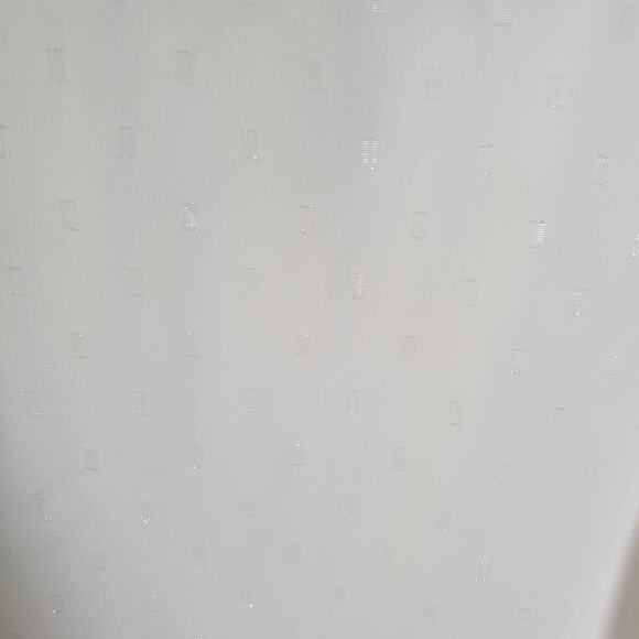 Apt 9 Ivory Swiss Dot Semi Sheer High Neck Sleeveless Womens Blouse Size Medium - Picture 2 of 9